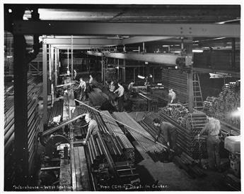 (LONG ISLAND--STEEL TUBING) An album of 20 photographs relating to the E.D. Giberson Company in Maspeth, including 2 panoramas.